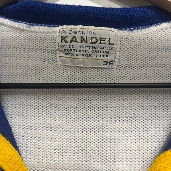 Vintage Kandel of Portland Oregon Cheer Sweater - Picture 2 of 3